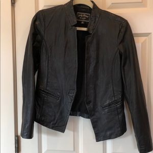 Lucky Brand Leather Blazer